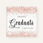 Livre d'or blanc rose confetti (Devant)