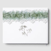 Livre D'or Blanche dentelle et bébés Mariage de respiration (Verso)