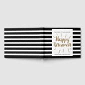 Livre D'or Blancs et noirs rayés Bonne retraite (Complet)