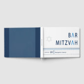 Livre D'or Bleu Bande Moderne Bar Mitzvah (Complet)