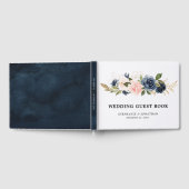 Livre D'or Bleu bleu bleu bleu rose rose marine Botanique (Complet)