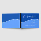 Livre D'or Bleu clair, Bleu foncé, Courbe blanche + Noms (Complet)