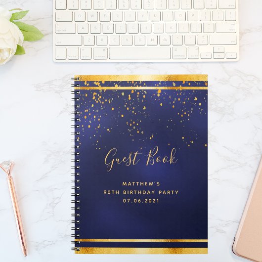 Livre d'or bleu de la fête du 90e anniversaire