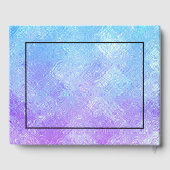 Livre D'or Bleu et violet verre irisé ombre (Verso)