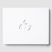 Livre D'or Bleu Fleur sauvage moderne (Verso)