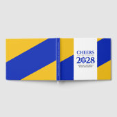 Livre D'or Bleu Gold School College University Graduation (Complet)