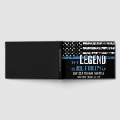 Livre D'or Bleu Léger Drapeau Police Parti de retraite (Complet)