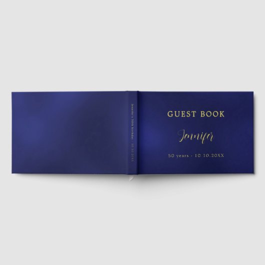 Livre d'or bleu marine (Complet)