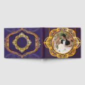Livre D'or Bleu marine ou violet avec Mandalas or (Complet)