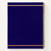 Livre d'or bleu minimaliste (Dos)