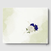 Livre D'or bleu royal fleurs (Verso)