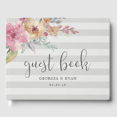 Livre D'or Blooms peints | Mariage Gris (Recto)