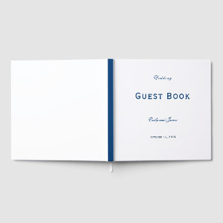 Livre D'or Blue and White Wedding