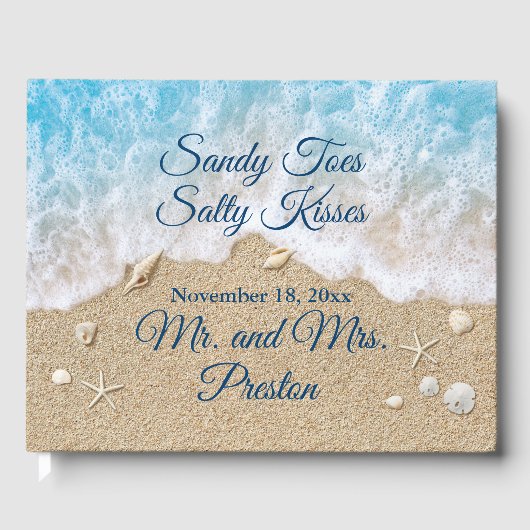 Livre D'or Blue Beach Waves Sandy Toes (Recto)