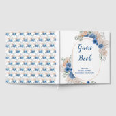 Livre D'or Blue Boho Pampas Grass Bridal Shower (Complet)