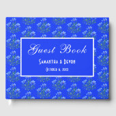 Livre D'or Blue Crocuses Wedding (Recto)