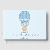 Livre D'or Blue Elephant Baby Boy Douche (Recto)