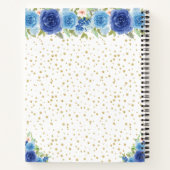 Livre d'or Blue Floral Dark Skin Princess (Dos)