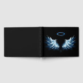 Livre D'or Blue Glowing Angel Wings on black background (Complet)