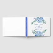 Livre D'or Blue Hydrangea Floral Mariage (Complet)
