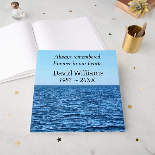 Livre D'or Blue Lake Michigan (Recto ouvert)