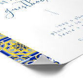 Livre d'or Blue Mediterranean Tile and Citrus (Coin)