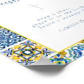 Livre d'or Blue Mediterranean Tile and Citrus (Coin)