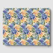 Livre D'or Blue Orange Floral 80e anniversaire (Verso)