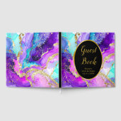 Livre D'or Blue, Purple and Gold Ink Birthday Party (Complet)