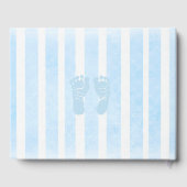 Livre D'or BlueFootprint Baby shower Guestbook Keepsaké (Verso)