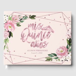 Livre D'or Blush Floral Quinceañera