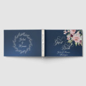 Livre D'or Blush Floral & Wreath - Blue/Silver (Complet)
