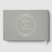 Livre D'or Blush Floral & Wreath - Sage/Silver (Verso)