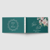 Livre D'or Blush Floral & Wreath - Teal/Silver (Complet)