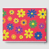 Livre D'or BM Bat ou Bar Mitzvah Party Flowery (Verso)