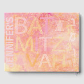 Livre D'or BM Bat ou Bar Mitzvah Party Simplement subtil (Verso)