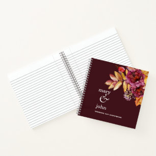 Livre d'or Bohème d'Automne Rose Bourguignon