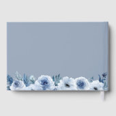 Livre D'or Bohème Dusty Blue Floral Mariage (Verso)