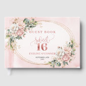 Livre D'or Bohemian Blush Pink Flowers Greenery Gold 16th (Recto)