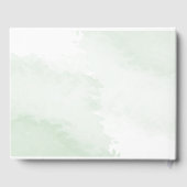 Livre D'or Boho Aquarelle Eucalyptus Baby shower (Verso)