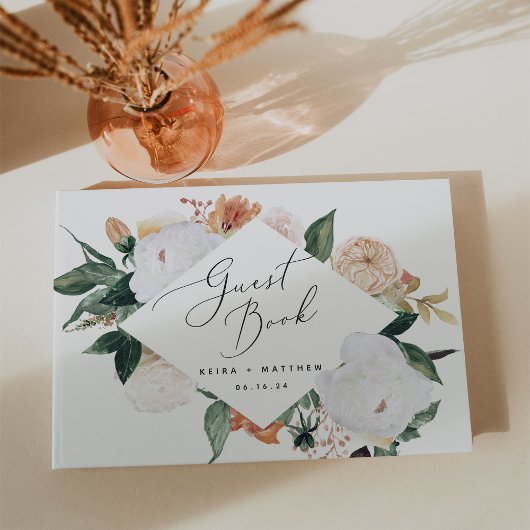 Livre D'or Boho Blooms Mariage Floral moderne