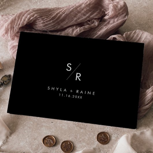 Livre D'or Boho Chic COULEUR ÉDITABLE Monogramme Mariage