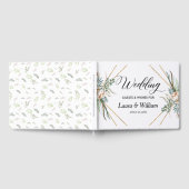 Livre D'or Boho Cotton Greenery Parties scintillant Cadre Mar (Complet)