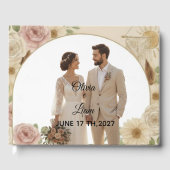 Livre D'or Boho Elegant Wedding Guest Book – Romantic Keepsak (Recto)