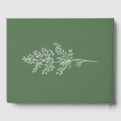 Livre D'or Boho Fleur sauvage moderne Mariage aquarelle (Verso)