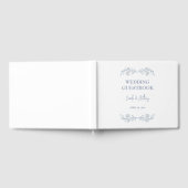 Livre D'or Boho floral bleu Haut Mariage frontalier (Complet)