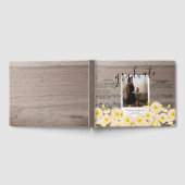 Livre D'or Boho Floral Bois Musique (Complet)