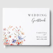 Livre D'or Boho Floral fleur sauvage mariage (Recto)