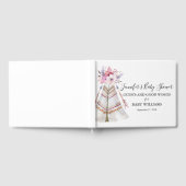 Livre D'or Boho Floral Tribal Teepee Baby shower (Complet)