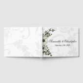 Livre D'or Boho Green Berries et Grey Mariage damassé (Complet)